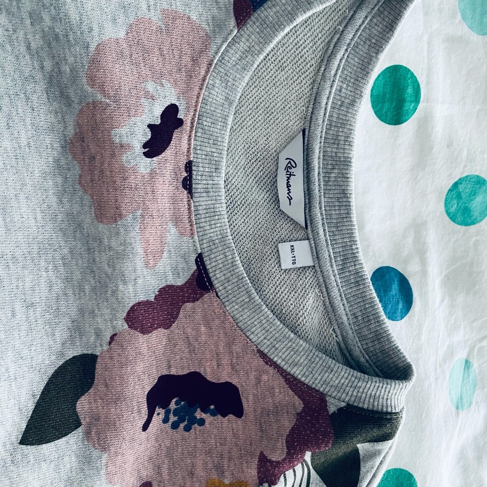 Sweatshirt with button detail. New (never worn)